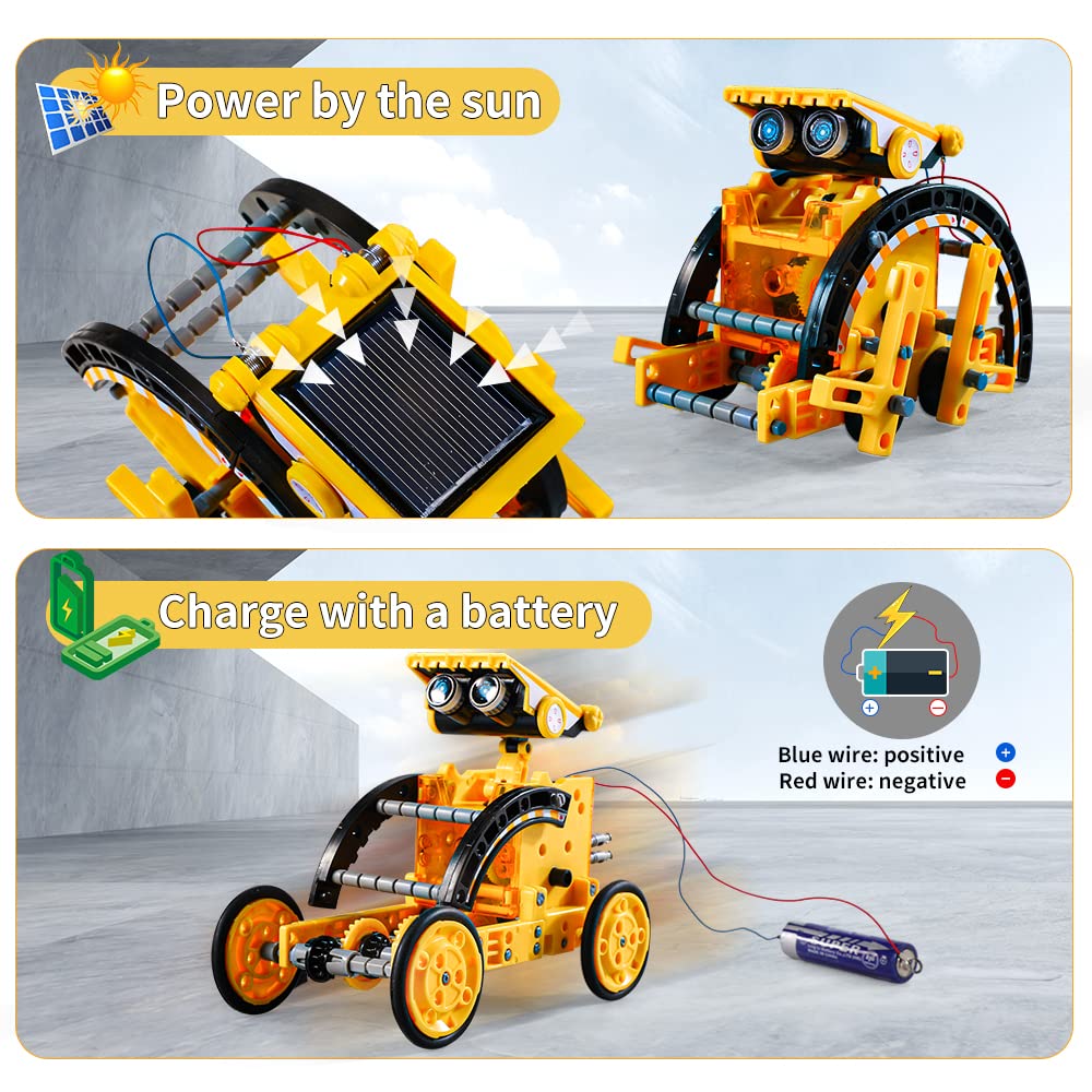 Amazon.com: Lucky Doug 12-in-1 STEM Solar Robot Kit Toys Gifts for